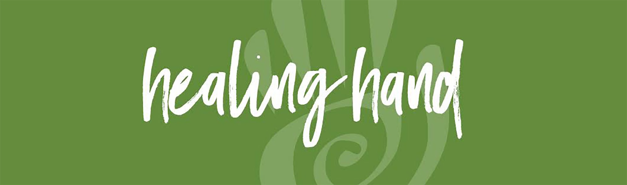 Healing hand banner